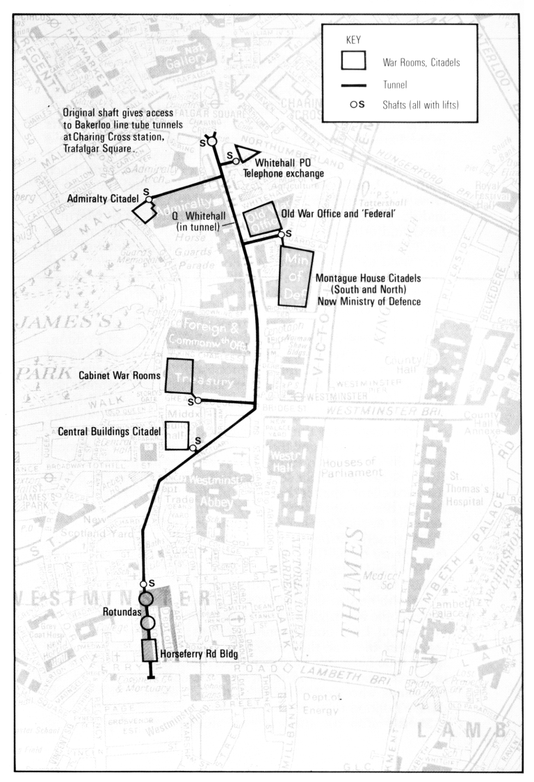 Duncan Campbell - Whitehall tunnel map