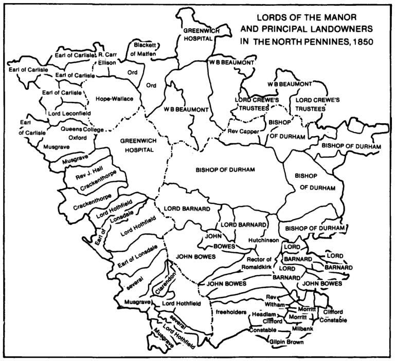 Bishop of Durham's land 1850